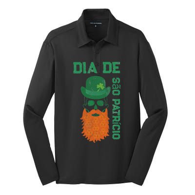 SAINT PATRICK'S DAY SKULL DESIGN Silk Touch Performance Long Sleeve Polo