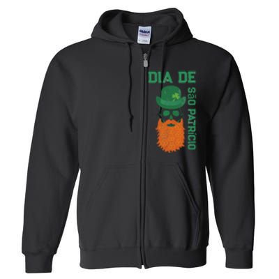 SAINT PATRICK'S DAY SKULL DESIGN Full Zip Hoodie