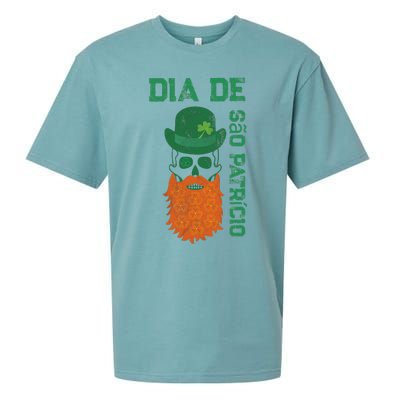 SAINT PATRICK'S DAY SKULL DESIGN Sueded Cloud Jersey T-Shirt