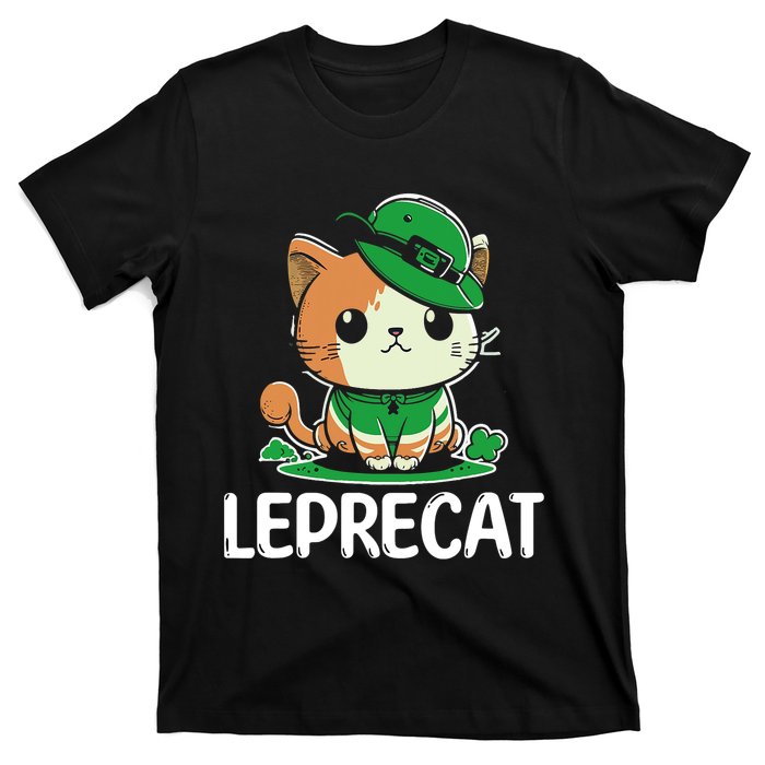 St Patricks Day Parade Leprecat Funny Irish Cat T-Shirt