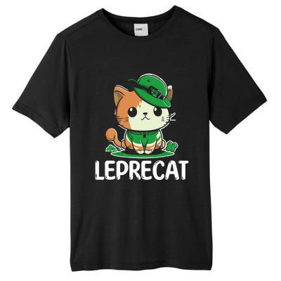 St Patricks Day Parade Leprecat Funny Irish Cat Tall Fusion ChromaSoft Performance T-Shirt