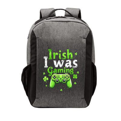 St Patricks Day Gamer Shamrock Irish I Was Gaming Gift Vector Backpack