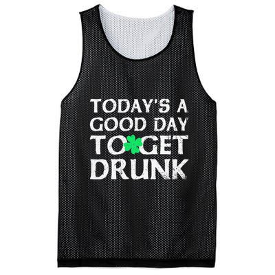 St Patrick's Dayoday's A Good Dayo Get Drunk Mesh Reversible Basketball Jersey Tank