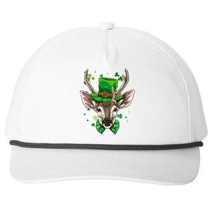 St Patrick's Day Leprechaun Deer Shamrock Irish Deer Hunting Gift Snapback Five-Panel Rope Hat