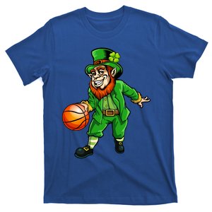 St Patricks Day Leprechaun Basketball Shamrock Funny Gift T-Shirt