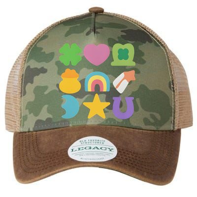 St Patricks Day Lucky Charm Legacy Tie Dye Trucker Hat
