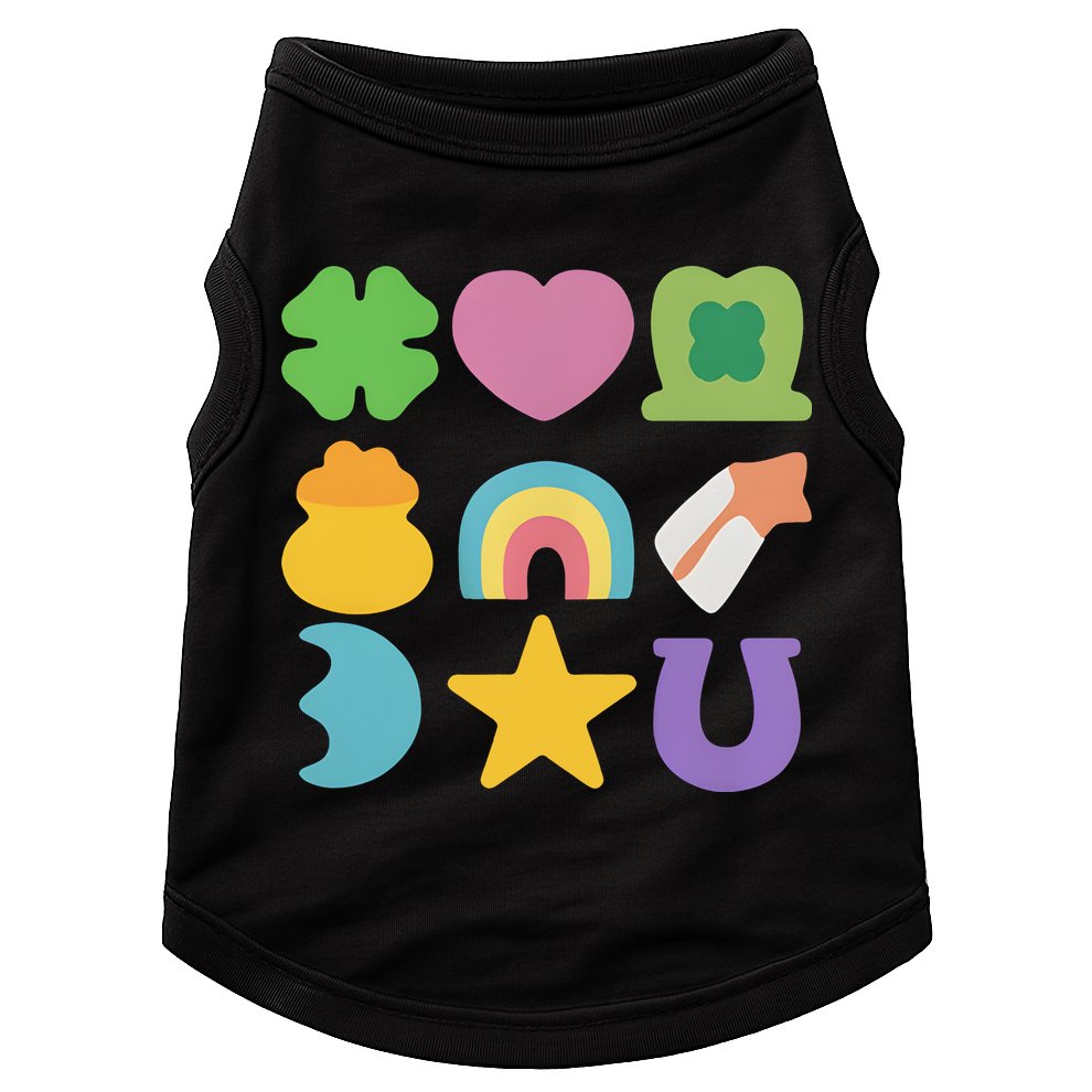 St Patricks Day Lucky Charm Doggie Tank