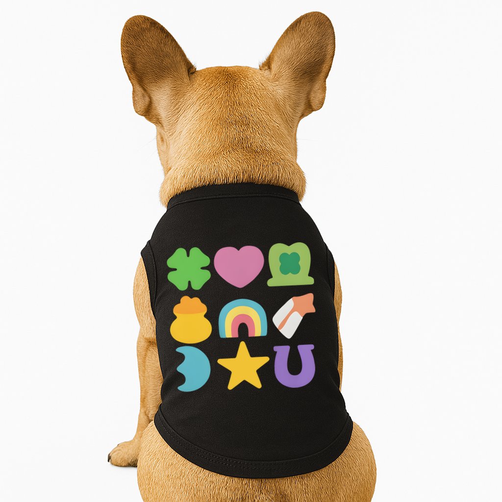 St Patricks Day Lucky Charm Doggie Tank