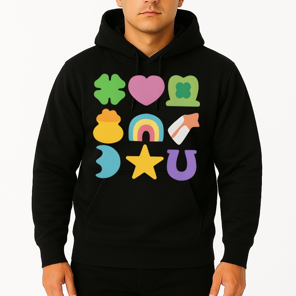 St Patricks Day Lucky Charm Hoodie