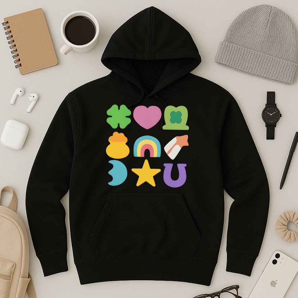 St Patricks Day Lucky Charm Hoodie