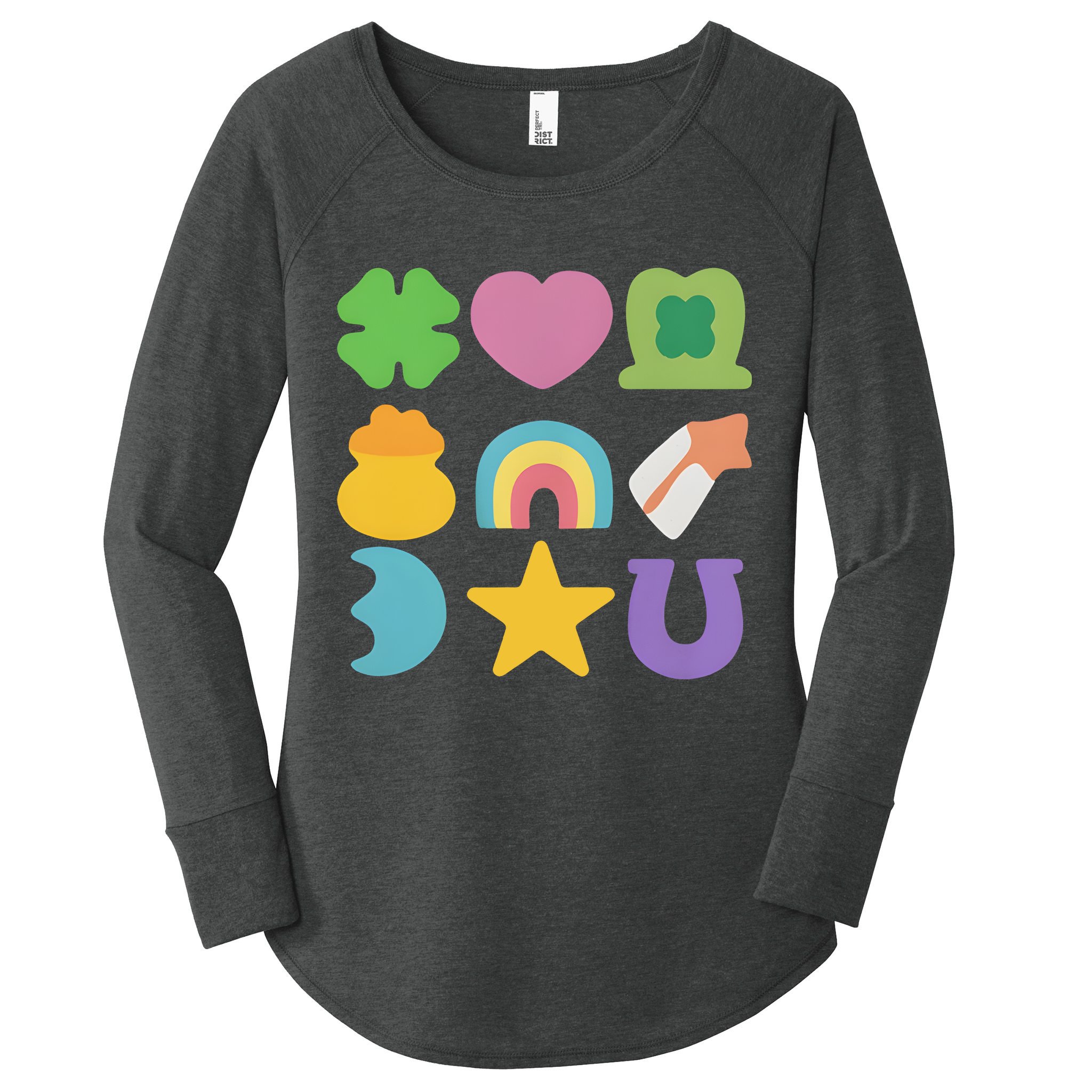 St Patricks Day Lucky Charm Women's Perfect Tri Tunic Long Sleeve Shirt