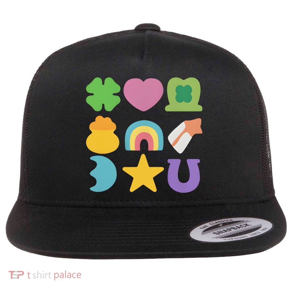 St Patricks Day Lucky Charm Flatbill Hat