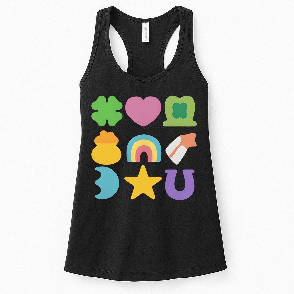 St Patricks Day Lucky Charm Womens Tank Top