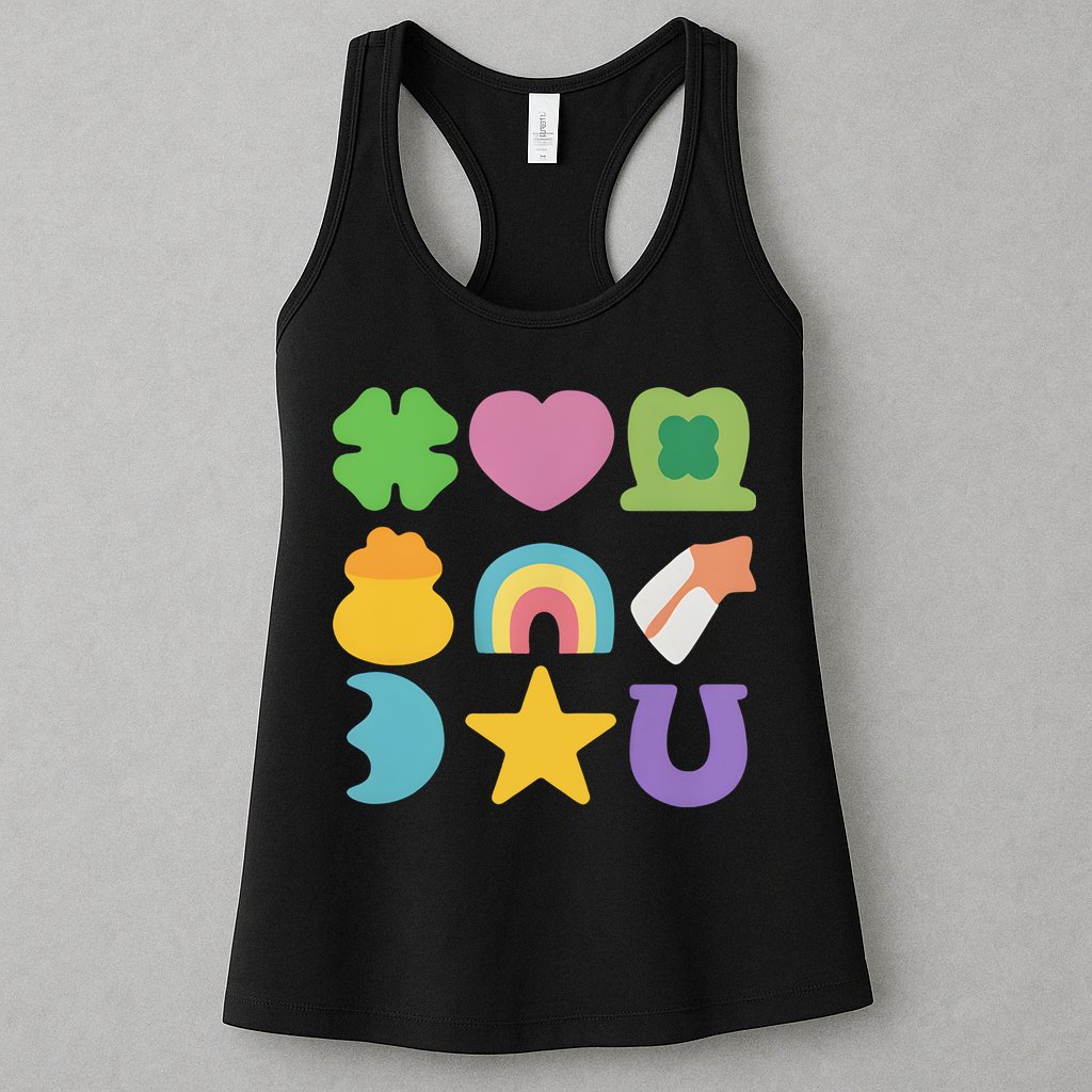 St Patricks Day Lucky Charm Womens Tank Top