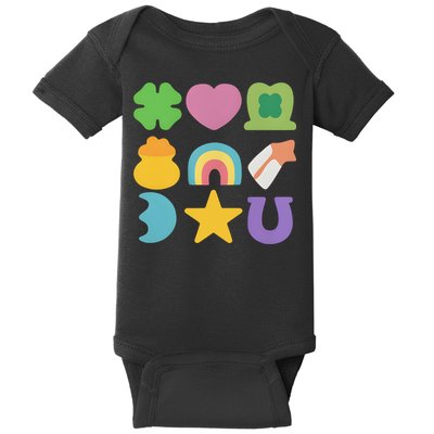 St Patricks Day Lucky Charm Baby Bodysuit