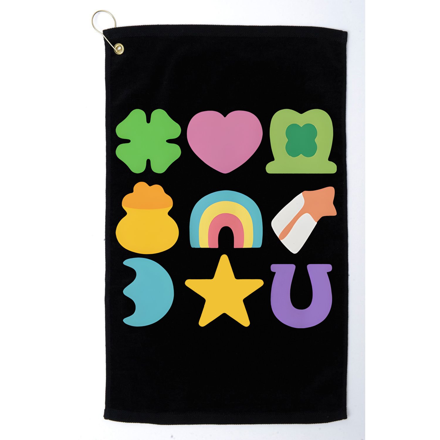 St Patricks Day Lucky Charm Golf Towel