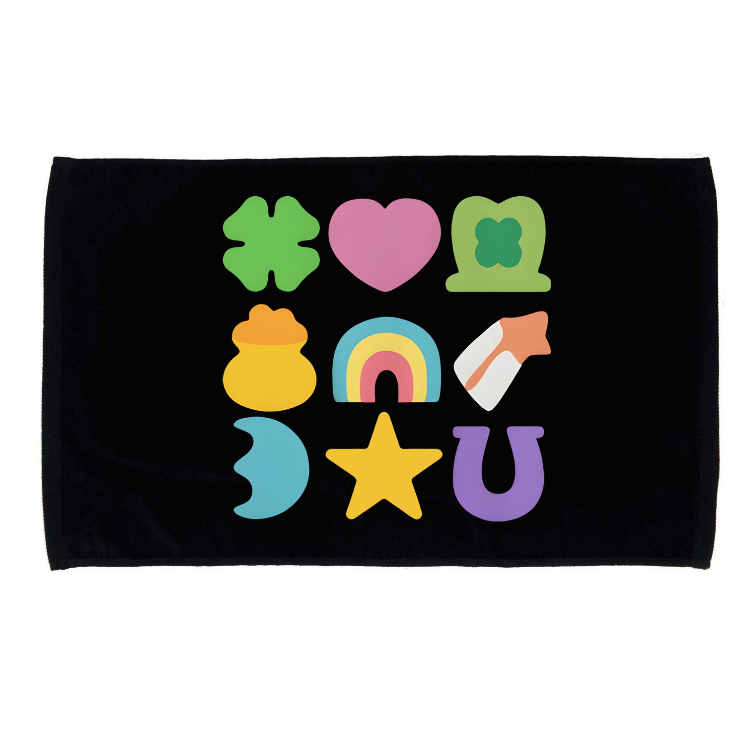 St Patricks Day Lucky Charm Microfiber Hand Towel