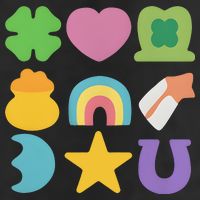 St Patricks Day Lucky Charm Microfiber Hand Towel