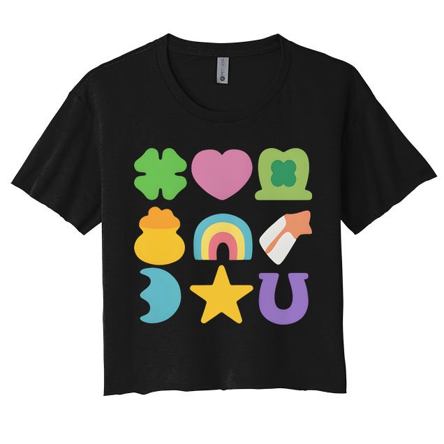 St Patricks Day Lucky Charm Crop Top