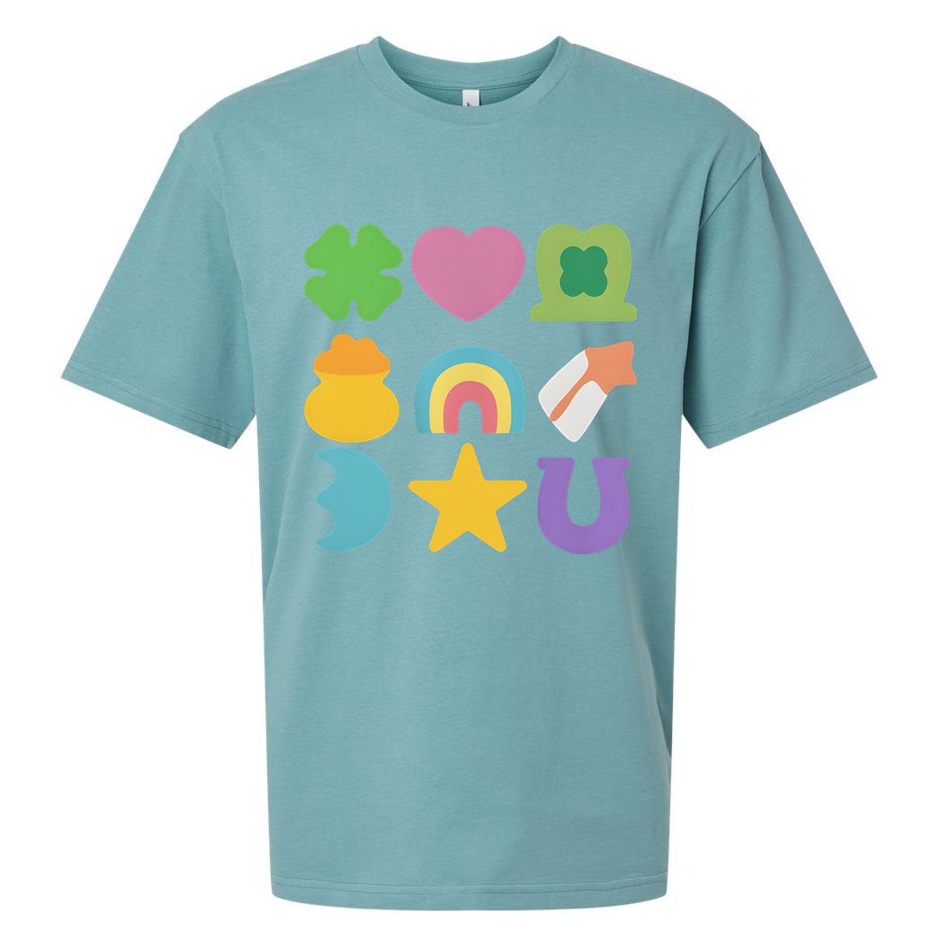 St Patricks Day Lucky Charm Sueded Cloud Jersey T-Shirt