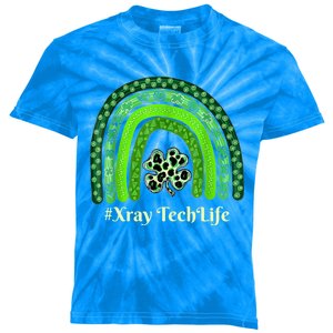 St Patrick Day Scrub Tops Nurse Xray Tech Rainbow Lucky Nurs Cool Gift Kids Tie-Dye T-Shirt