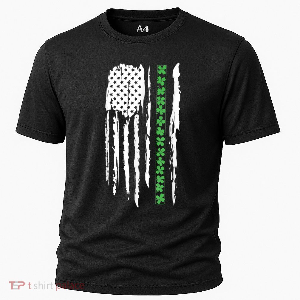 St. PatrickS Day Irish Flag Usa Flag Green Shamrocks Performance Shirt