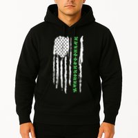St. PatrickS Day Irish Flag Usa Flag Green Shamrocks Hoodie