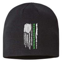 St. PatrickS Day Irish Flag Usa Flag Green Shamrocks Sustainable Beanie