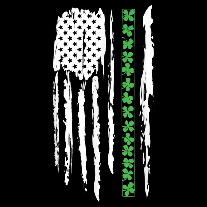 St. PatrickS Day Irish Flag Usa Flag Green Shamrocks 16 in Basic Backpack