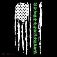 St. PatrickS Day Irish Flag Usa Flag Green Shamrocks Womens T-Shirt