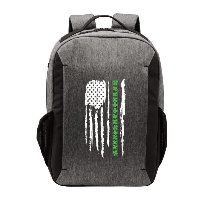 St. PatrickS Day Irish Flag Usa Flag Green Shamrocks Vector Backpack