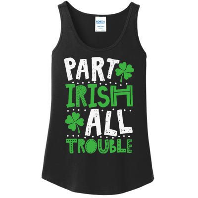 Saint Patrick's Day Part Irish All Trouble Gift Ladies Essential Tank