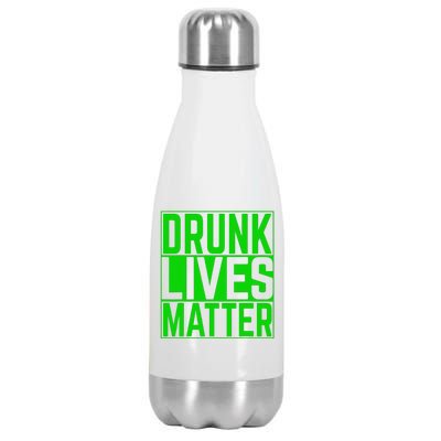 St Patrick's Day Drunk Lives Matter WoGift Stainless Steel Insulated Water Bottle