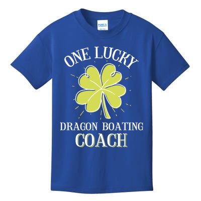 St Patricks Day Gift Lucky Dragon Boating Coach Gift Kids T-Shirt