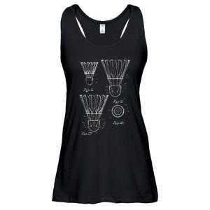 Shuttlecock Patent Drawing Badminton Ladies Essential Flowy Tank