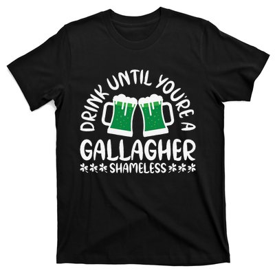 Saint Patrick's Day Funny Sarcastic Quote Gallagher Green T-Shirt