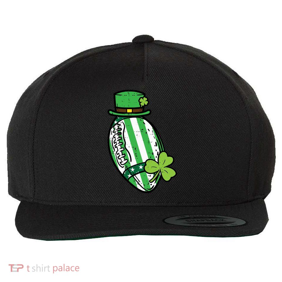 St Patricks Day American Football Saint Paddys Cool Gift Wool Snapback Cap