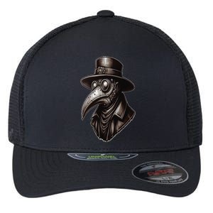 Steampunk Plague Doctor Flexfit Unipanel Trucker Cap