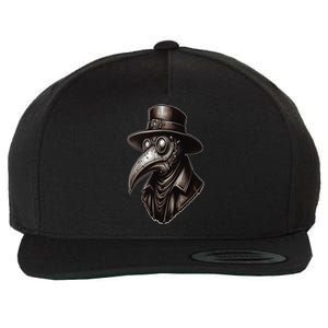 Steampunk Plague Doctor Wool Snapback Cap