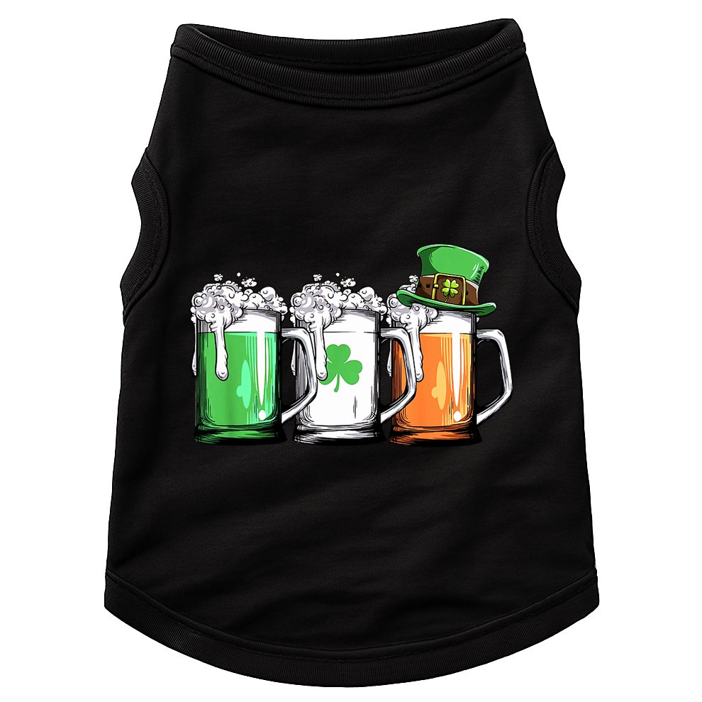 St Patrick's Day Beer Doggie Tank
