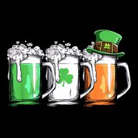 St Patrick's Day Beer Drawstring Bag