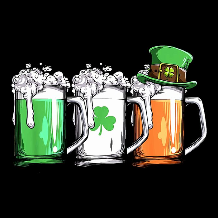 St Patrick's Day Beer Drawstring Bag