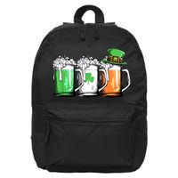 St Patrick's Day Beer 16 in Basic Backpack