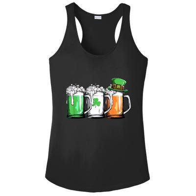 St Patrick's Day Beer Ladies PosiCharge Competitor Racerback Tank