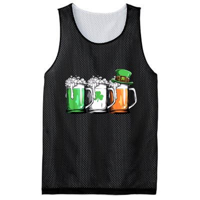 St Patrick's Day Beer Mesh Reversible Basketball Jersey Tank
