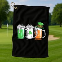 St Patrick's Day Beer Golf Towel