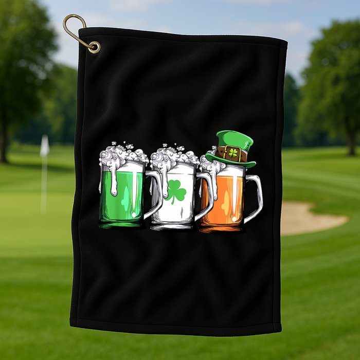 St Patrick's Day Beer Golf Towel