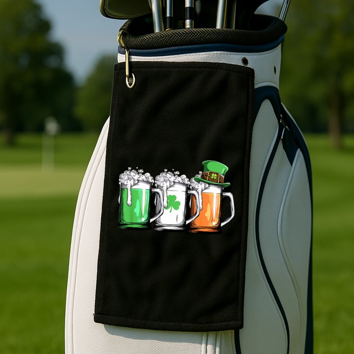 St Patrick's Day Beer Golf Towel