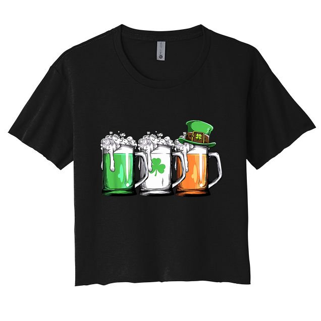 St Patrick's Day Beer Crop Top