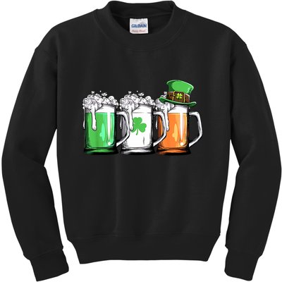 St Patrick's Day Beer Kids Sweatshirt